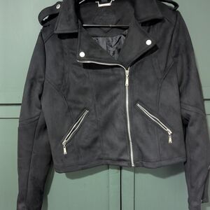 Women's Black Moto Jacket